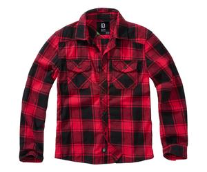 Brandit - Checkshirt Kinderhemd - Red/Black Körpergröße 122-128 cm