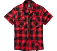 Brandit Checkshirt Halfsleeve in Gr. 4XL in Rot