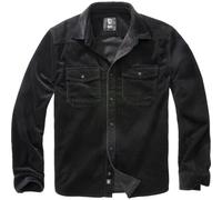 Brandit Herren Langarmhemd Corduroy Classic Schwarz 2XL