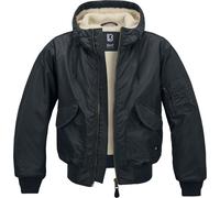 Brandit CWU Hooded Übergangsjacke schwarz in M
