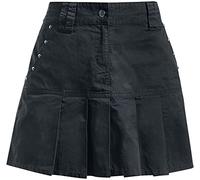 Brandit Dale Skirt Frauen Mittellanger Rock schwarz L 100% Baumwolle Basics