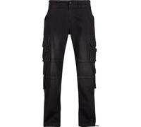 Brandit Denim Cargo Pants 1026 Black-W34-L36