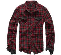 Brandit Duncan Karo Langarm-Shirt Größe 6XL Farbe Rot/Braun