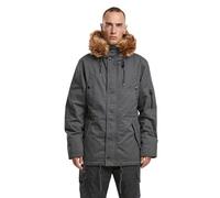 Wintermantel BRANDIT "Brandit Brandit Men Fish Tail Parka", Herren, Gr. XXL, antracite, 100% Baumwolle, Mäntel Wintermantel (61258316-XXL) antracite