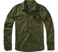 Brandit - Flannel Shirt Long Sleeve Hemd - Olive 6XL