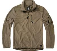 Brandit Fleece Ripstop Troyer, grün, Größe 2XL für Männer