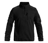Brandit Fleece Troyer Ripstop schwarz, Größe S, Herren, Synthetik