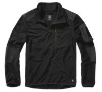Brandit - Fleece Troyer Ripstop - Fleecejacke - Black L