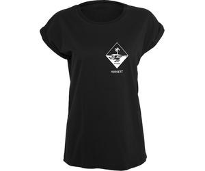 Brandit Forvert Pasadena Damen T-Shirt, schwarz, Größe XS