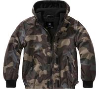 Brandit Frontzip Windbreaker Kinder Jacke, schwarz, Größe 122-128