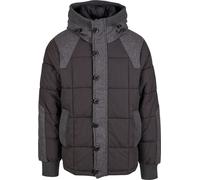 Winterjacke BRANDIT "Brandit Brandit Men Garret Jacket", Herren, Gr. S, schwarz, antracite, 78% Baumwolle, 22% Polyamid, unifarben, normal, ohne Ausschnitt, Jacken Winterjacke (84501755-S) schwarz, an