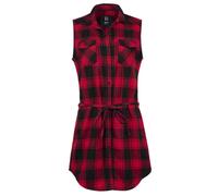 Brandit Longshirt Gracey ärmellos Baumwolle rot/schwarz Damen Größe L