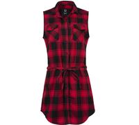 Brandit Gracey ärmelloses Longshirt, rot/schwarz, Größe S