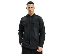 Brandit Hemd Hardee Denim – Langarm, Baumwolle – Schwarz – Herren Größe S