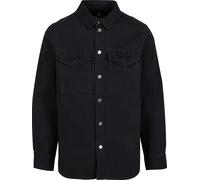 Brandit Langarmhemd Heavy Twill Shirt – 100% Baumwolle – Schwarz – Größe XS