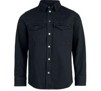 Brandit Heavy Twill Shirt Langarmhemd schwarz in 4XL