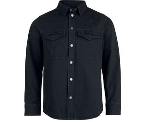 Brandit Heavy Twill Shirt Langarmhemd schwarz in 4XL