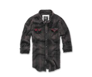 Brandit Hemd Checkshirt Duncan in Brown-Black-6XL
