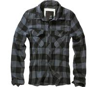 Brandit Hemd Checkshirt in Black/Grey-L