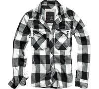 Brandit Hemd Checkshirt in White/Black-L