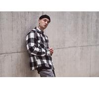 Brandit Hemd Checkshirt in White/Black-S