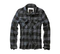 Brandit Check Hemd schwarz Herren, L