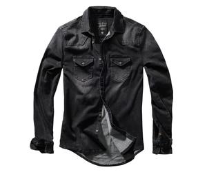 Brandit Hemd Riley Denimshirt in Black-XL