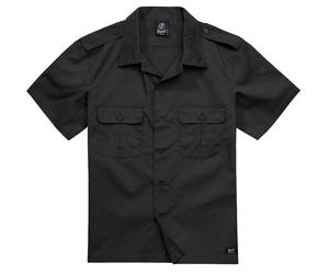 Brandit Hemd US Shirt Ripstop 1/2 Arm in Black-XXXXXL