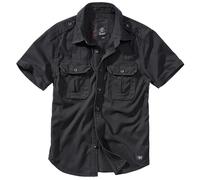 Brandit Hemd Vintage Shirt Shortsleeve in Black-XXL
