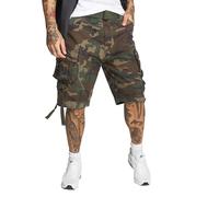 Brandit Herren Cargo-Shorts Savage Vintage – Olive (Woodland) – Gr. 3XL