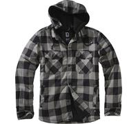 Brandit Lumber Jacket Hooded, Farbe: blk+charco, Größe: 3XL