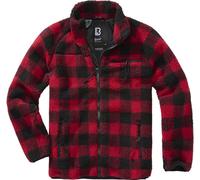 Brandit Herren Jacke Teddyfleece Jacket Red/Black-4XL