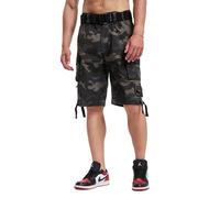 Brandit Herren Savage Ripstop Cargo-Shorts, leichte, strapazierfähige Shorts mit Gürtel, Shorts mit Mehreren Taschen,Kordelzug an Taille & Beinabschlüssen,lässige Sommer-Outdoor-Arbeitsshorts, D-XL