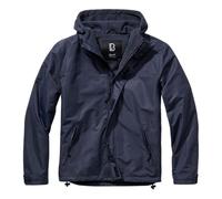 Brandit Herren Windbreaker mit Fleece-Futter und durchgehendem Reißverschluss, Marineblau, Größe XXL, Marineblau, XXL