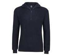 Brandit Hoodie / Sweatshirt Marine Pullover Troyer in Navy-XXXXL