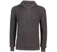 Brandit Hoody / Sweatshirt Marine Pullover Troyer in Anthracite-XXXL