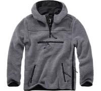 Brandit Hoody / Sweatshirt Teddyfleece Worker Pullover in antracite-XXXXL