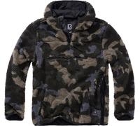 Brandit Hoody / Sweatshirt Teddyfleece Worker Pullover in Darkcamo-XL