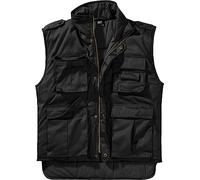 Brandit Individual Wear Herren Ranger Utility Weste - Leicht Gepolsterte Outdoor Full-Zip Ärmellose Jacke mit Stehkragen, Schwarz, Small
