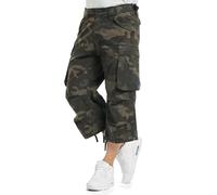 Brandit Industry Vintage 3/4 Shorts, Farbe: darkcamo, Größe: L