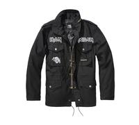Brandit x Iron Maiden - IRM M65 - Jacke - Schwarz - M - Obermaterial: 100% Polyester; Futter: 100% Polyester,Segeltuch Schwarz M