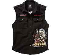 Brandit Iron Maiden Vintage Number of The Beast ärmelloses Hemd, Größe 6XL