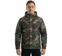 Brandit Windbreaker Frontzip Jacke Herren Woodland Gr. 4XL, 100% Polyester