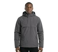 Brandit Jacke – Windbreaker Fleece Pull-Over, 100% Polyester, Anthrazit, Größe L