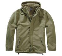 Brandit Jacke Windbreaker Frontzip mit Fleece-Innenseite Olive L