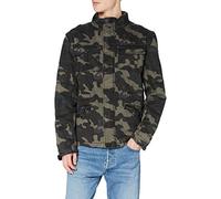 Brandit Jacket - Stylische Jacke für Herren mit versteckter Kapuze, Stehkragen und Baumwollfutter, Mehrfarbig (Darkcamo 4),XXL