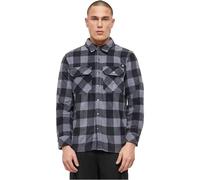 Brandit Hemd Jeff Fleece Langarm Schwarz/Grau Größe 5XL