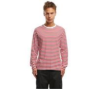 Brandit Langarmshirt Stripe Jersey rot-weiß – Gr. S – Herren