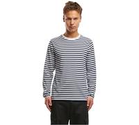 Brandit Stripe Jersey Langarmshirt, weiss-blau, Größe L für Männer