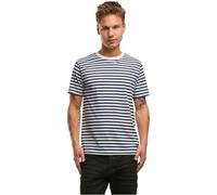 Brandit Stripe Jersey T-Shirt, weiss-blau, Größe L für Männer